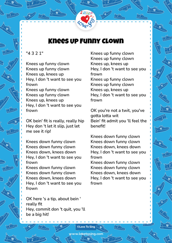 Knees Up Funny Clown
