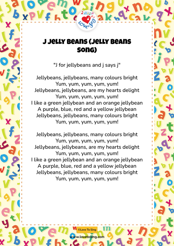 J Jelly Beans (Jelly Beans Song)