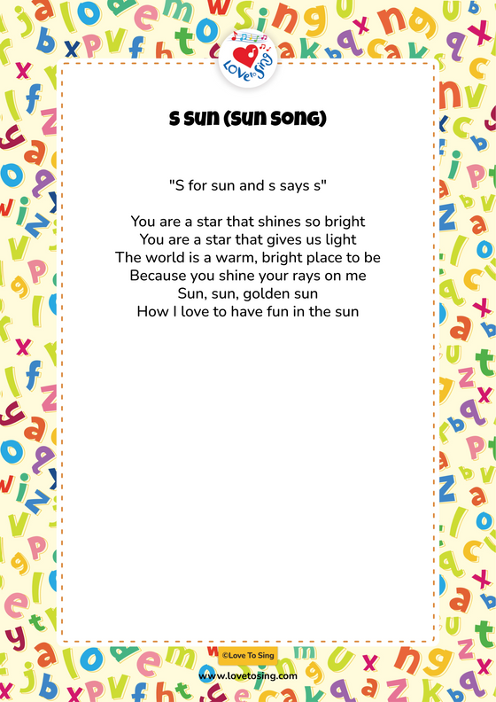 S Sun (Sun Song)