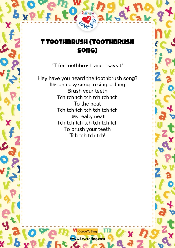 T Toothbrush (Toothbrush Song)