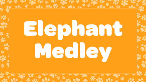 Kids Animal Song Elephant Medley Lyrics |Love to Sing