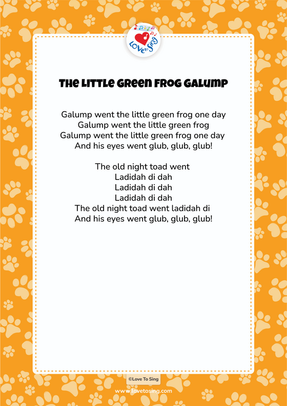 The Little Green Frog Galump