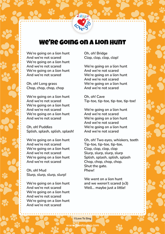 We're Going On A Lion Hunt