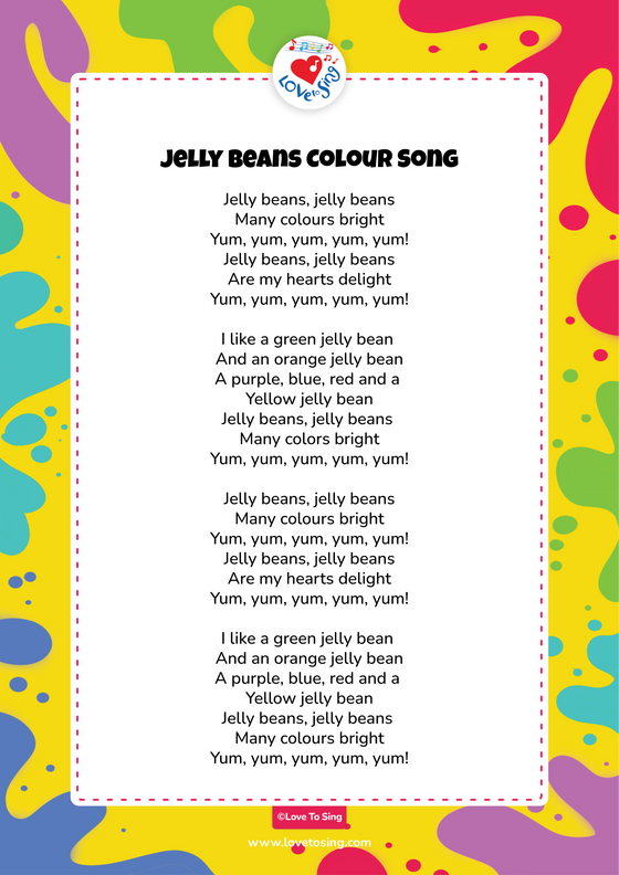 Jelly Beans Colour Song