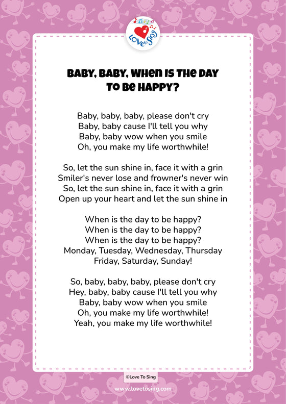 Baby, Baby, When Is The Day To Be Happy?
