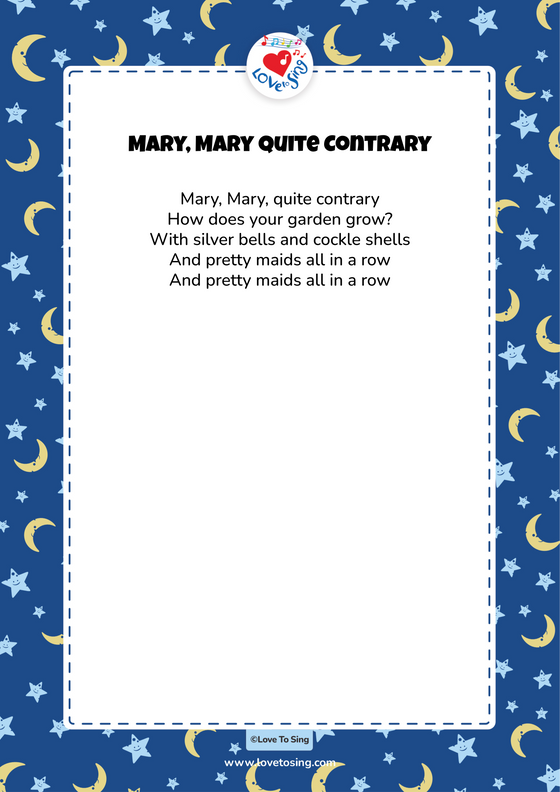 Mary Mary Quite Contrary