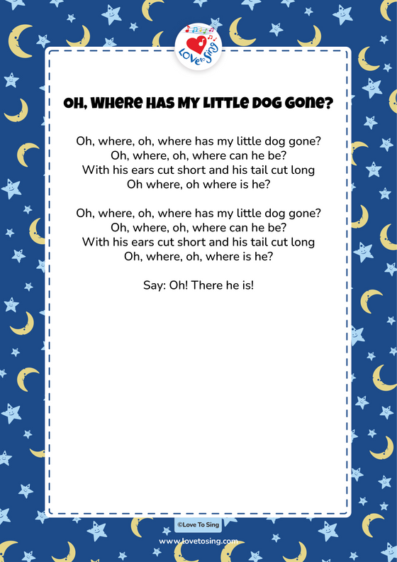 Oh Where Has My Little Dog Gone