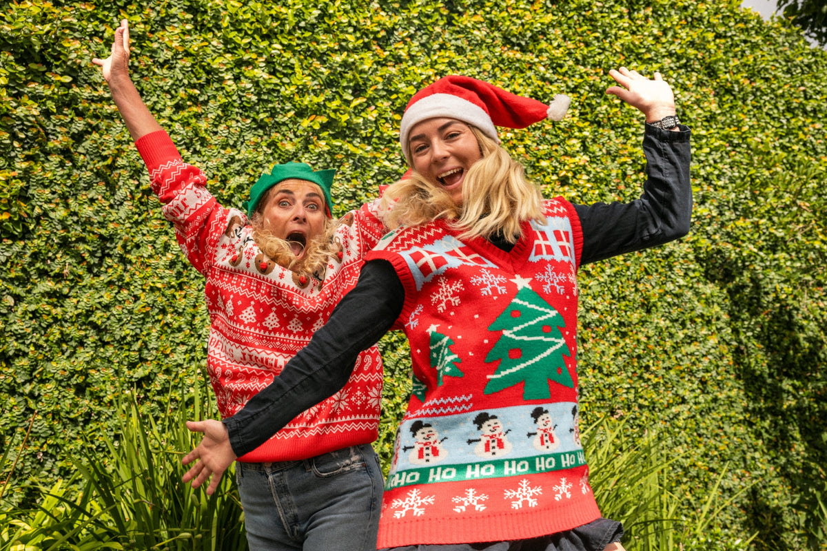 Jumping for Christmas joy!