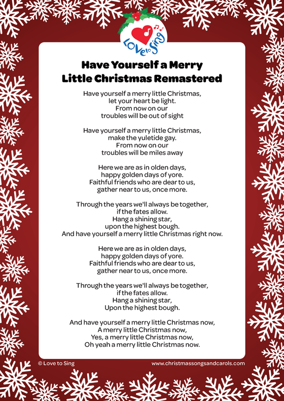 Have Yourself a Merry Little Christmas Remastered