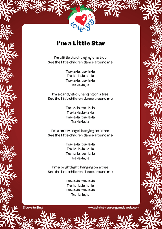 I'm a Little Star Instrumental Lyrics Download