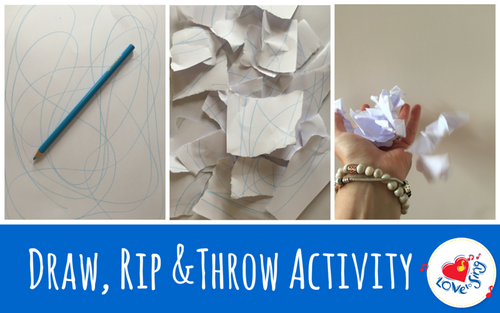 Draw, Rip and Throw Activity