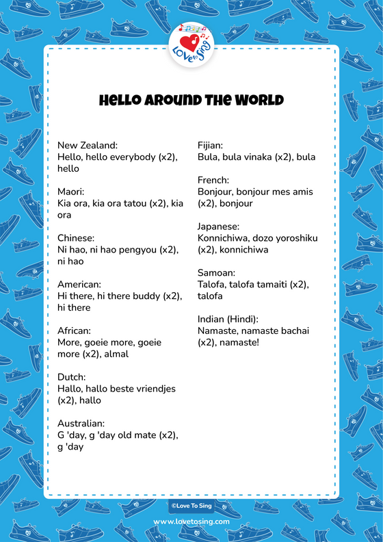 Hello Around The World