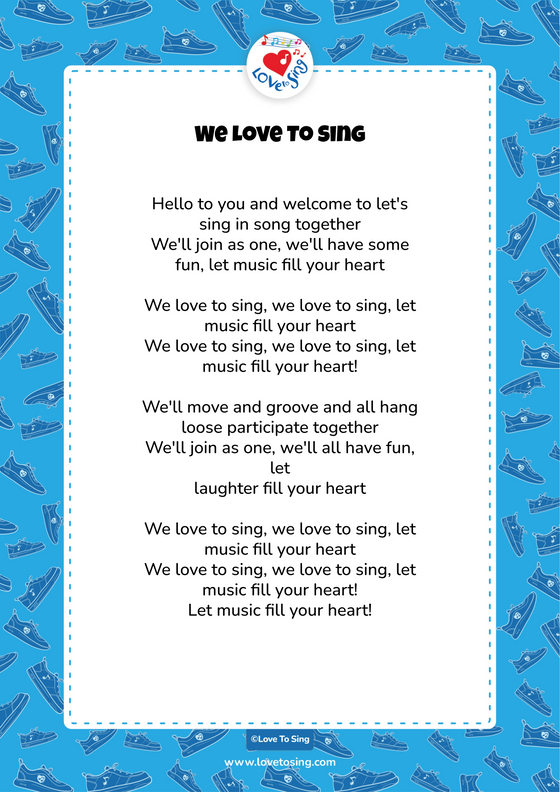 We Love To Sing