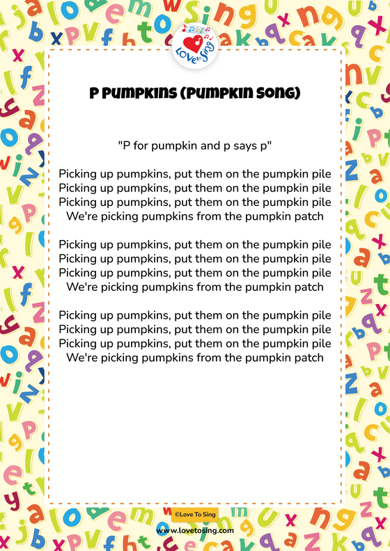 P Pumpkins (Pumpkin Song)