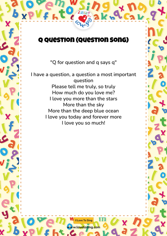 Q Question (Question Song)