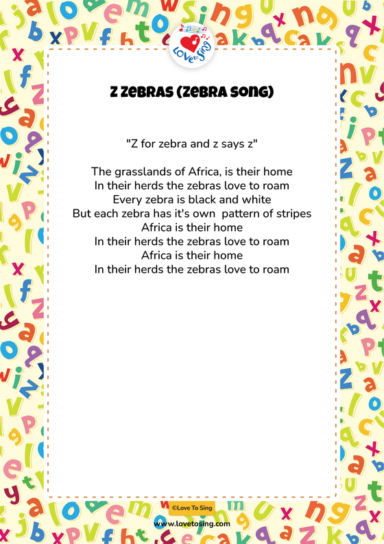 Z Zebras (Zebra song)