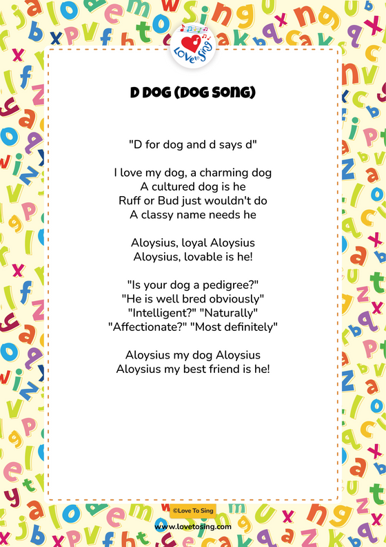 D Dog (Dog Song)