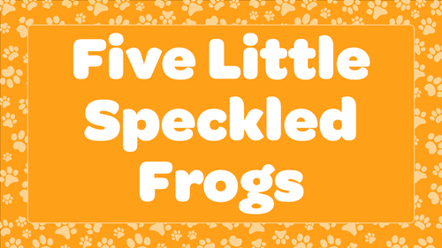 Kids Animal Song Five Little Speckled Frogs  Lyrics |Love to Sing