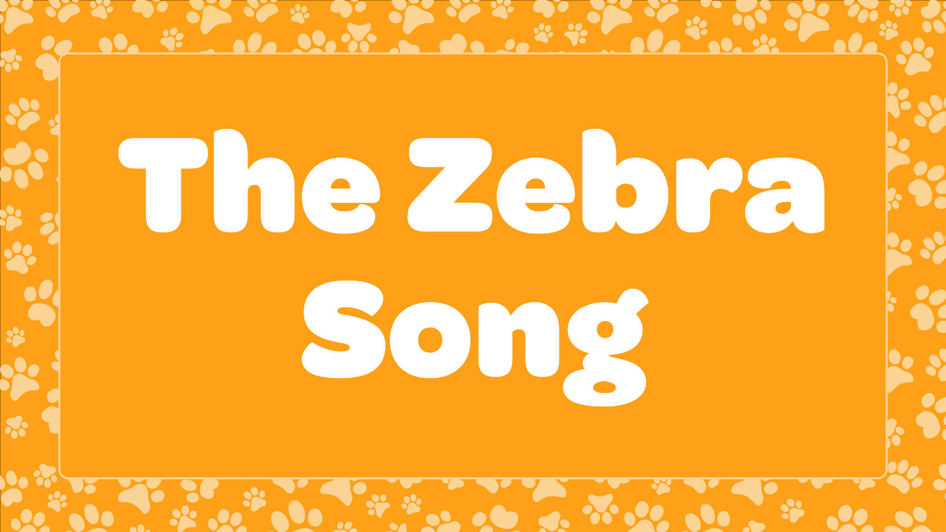 The Zebra Song