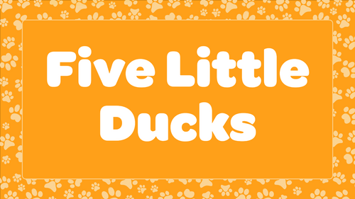 Kids Animal Song Five Little Ducks  Lyrics |Love to Sing