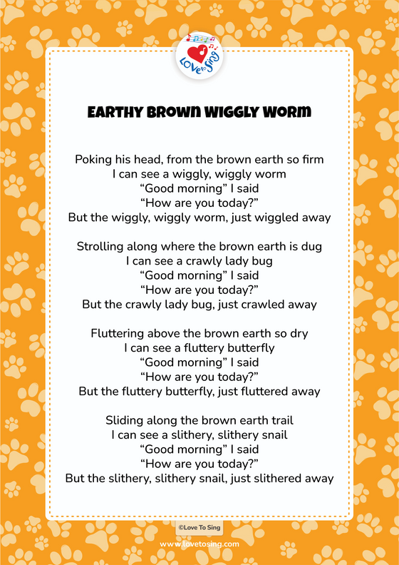 Earthy Brown Wiggly Worm