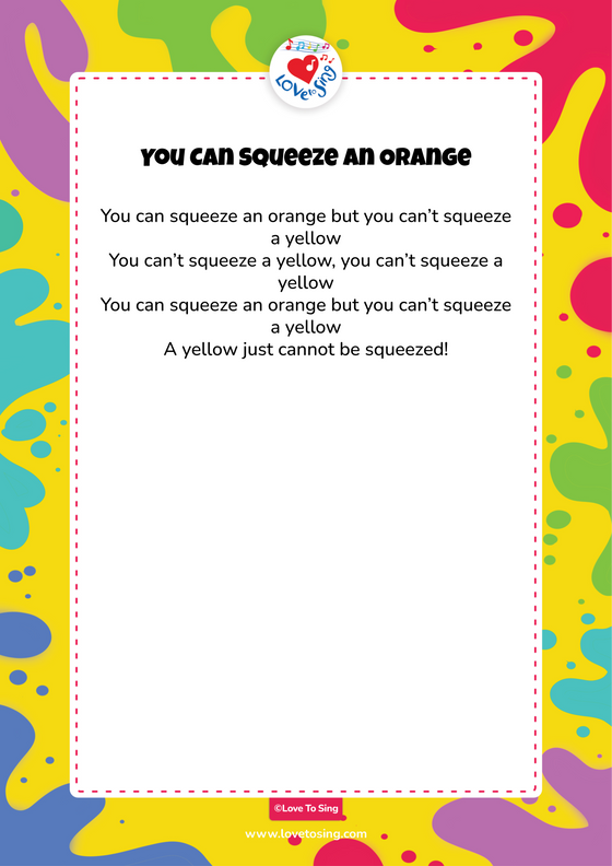 You Can Squeeze An Orange