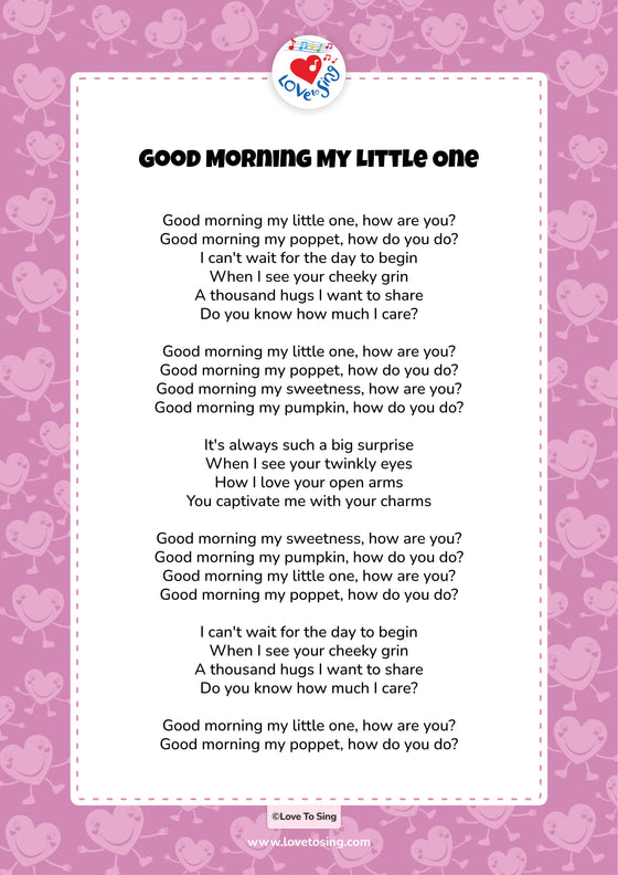 Good Morning My Little One