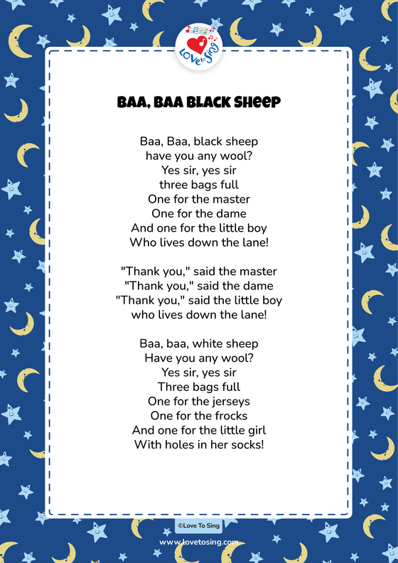 Baa Baa Black Sheep