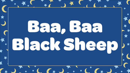 Baa Baa Black Sheep