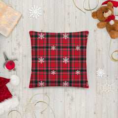 Christmas Tartan Premium Pillow