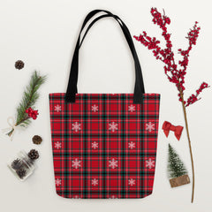 Red Tartan Christmas Tote bag