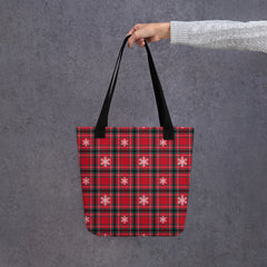 Red Tartan Christmas Tote bag