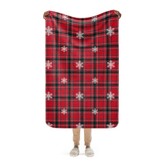 Christmas Tartan Sherpa Blanket