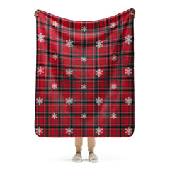 Christmas Tartan Sherpa Blanket