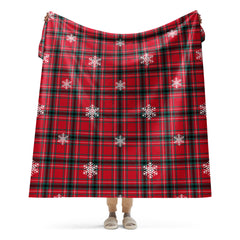 Christmas Tartan Sherpa Blanket