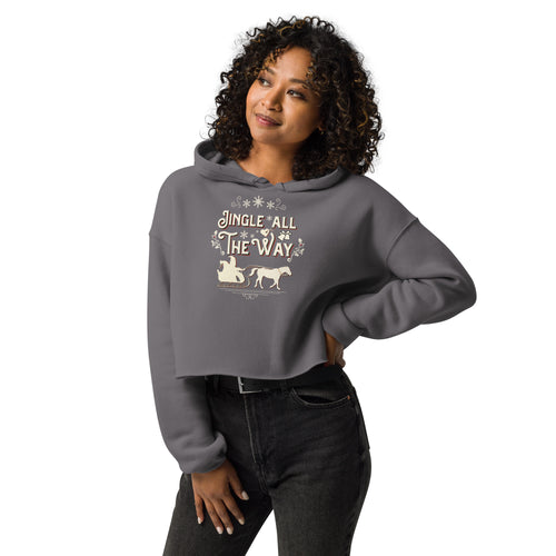 Jingle All the Way Crop Hoodie