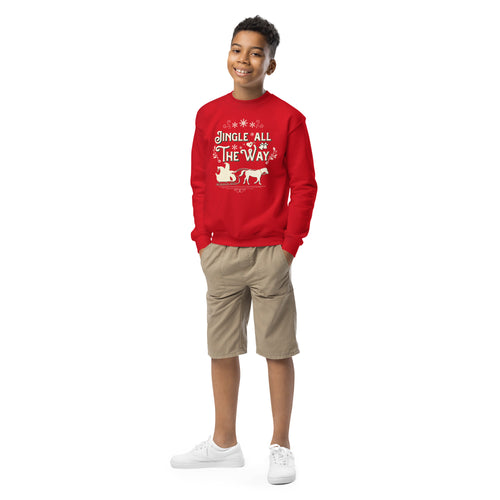 Jingle All the Way Youth crewneck sweatshirt