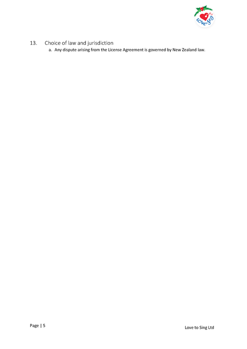 All in One School Copyright and Livestream Licence Page 5 | Love to Sing