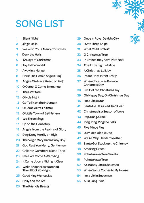 Christmas Instrumental Songs and Carols Lyrics Ebook