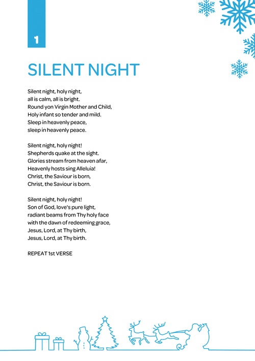 Buy Christmas Instrumental Songs and Carols Lyrics Printable PDF Ebook by Love to Sing